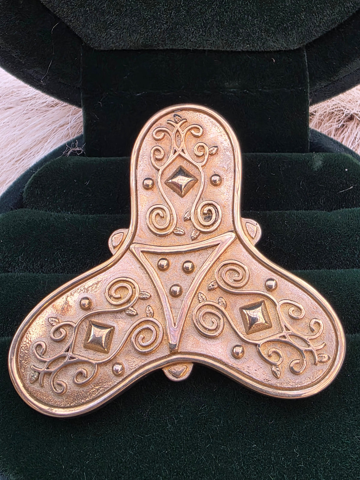 Viking Tri-Lobed Brooch – Replica of the Sør-Fron Find (c. 800–850 AD)