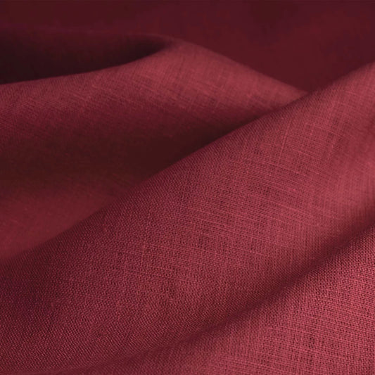 Dragon’s Scale Deep Crimson Linen